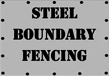 Steel Boundary Fencing